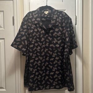 Haggar Clothing Button up Shirt with Pineapple Design Size 4x